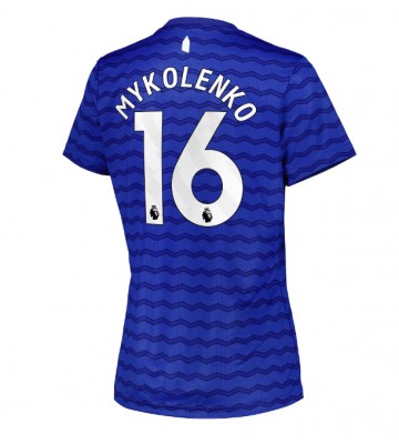 Everton Vitaliy Mykolenko #16 Replika Hjemmebanetrøje Dame 2025-26 Kortærmet